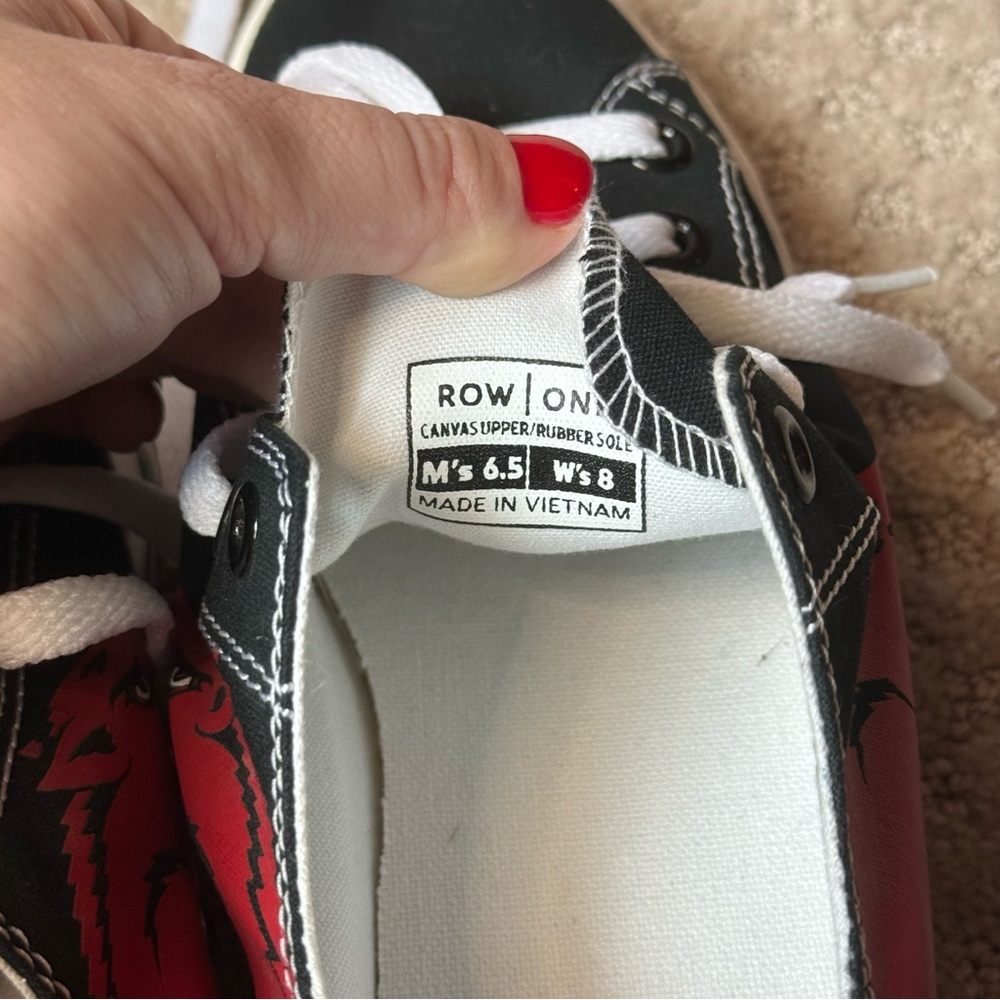Row One Arkansas Razorback Converse Style Shoes - Picture 5 of 6